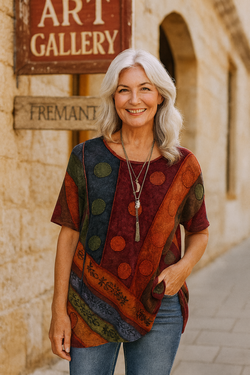 Loretta | Artistic Print Top