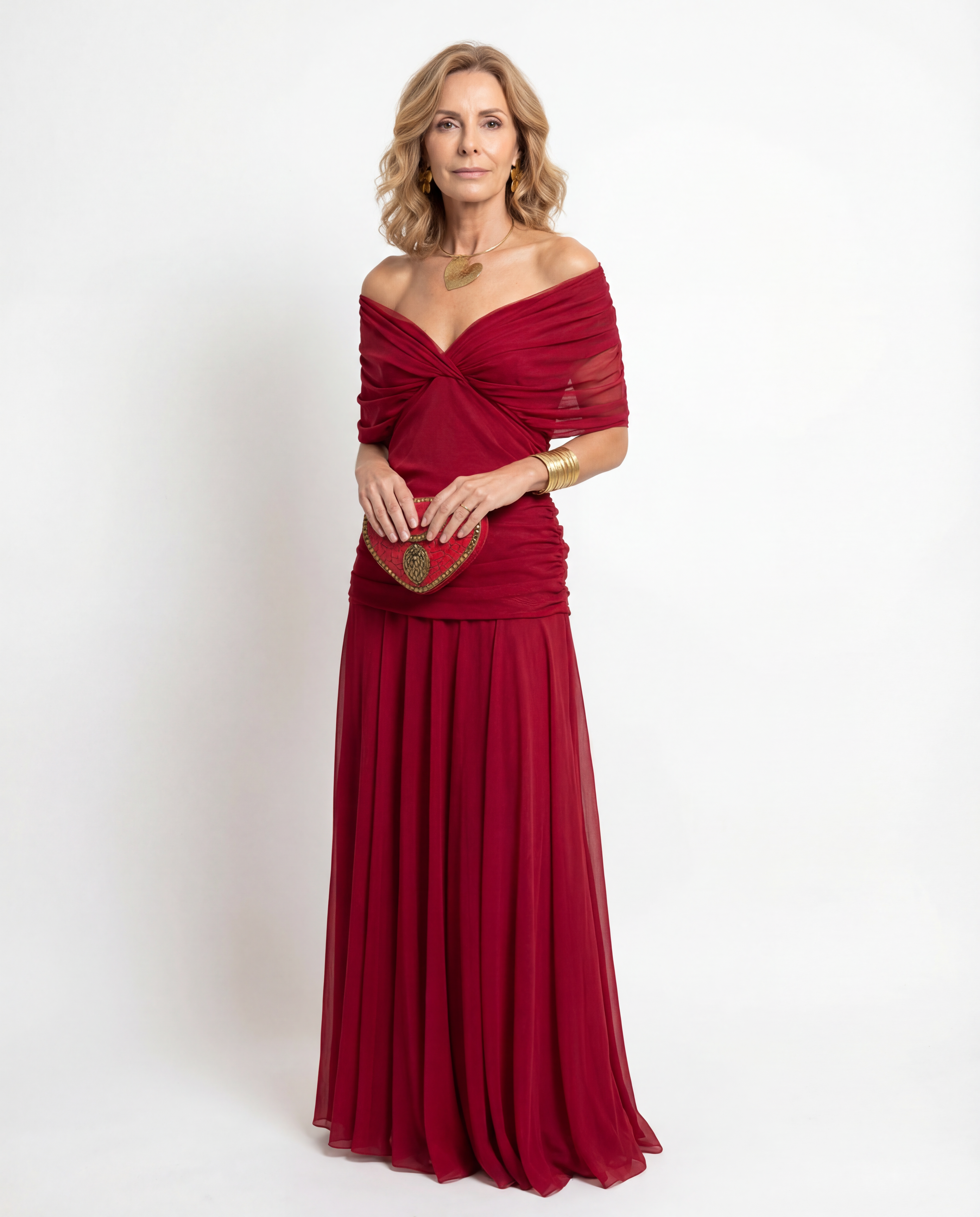 Kavela | Off-Shoulder Draped Dress