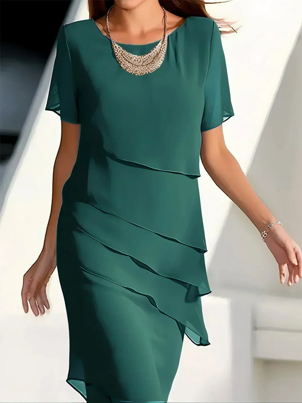 Kendra | Tiered Figure-Flattering Dress
