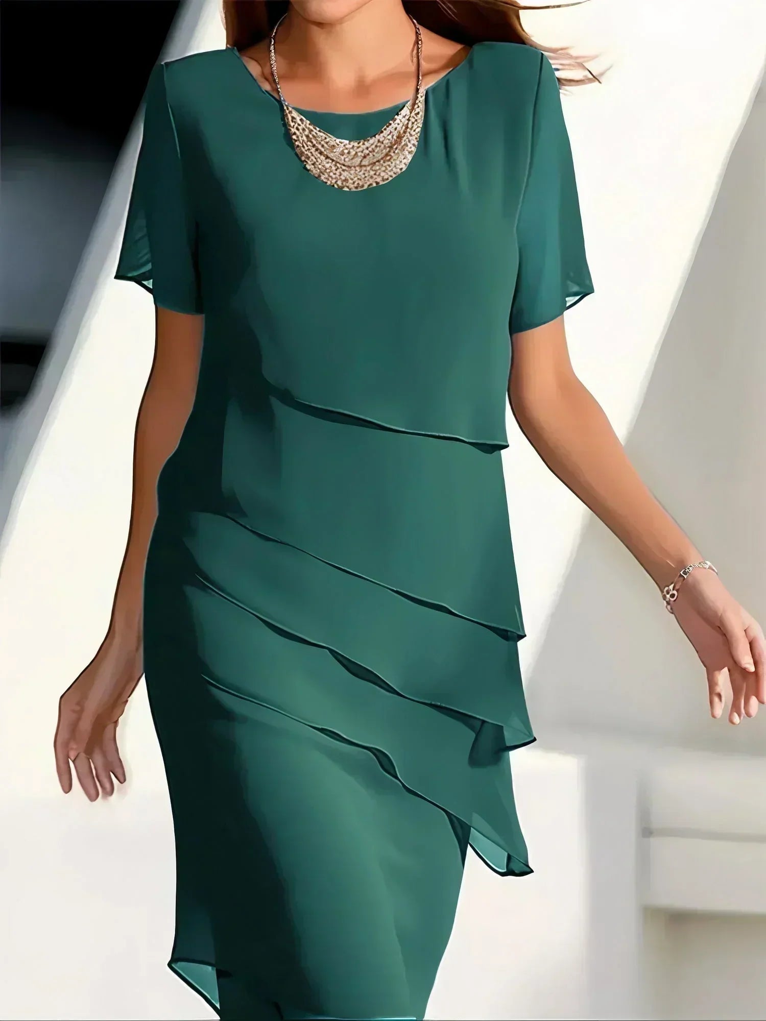 Kendra | Tiered Figure-Flattering Dress