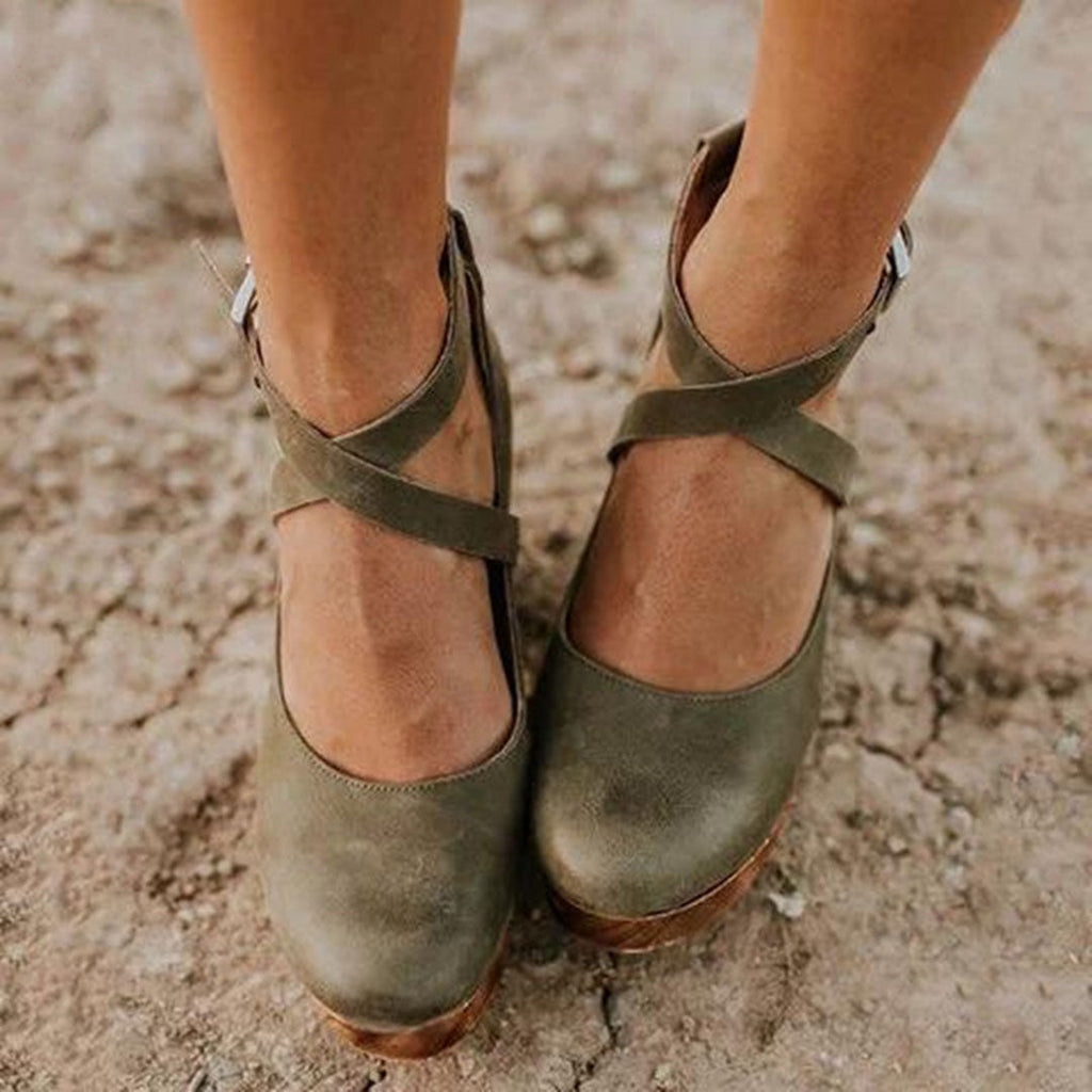 Priscilla | Closed-Toe Wedge Heels