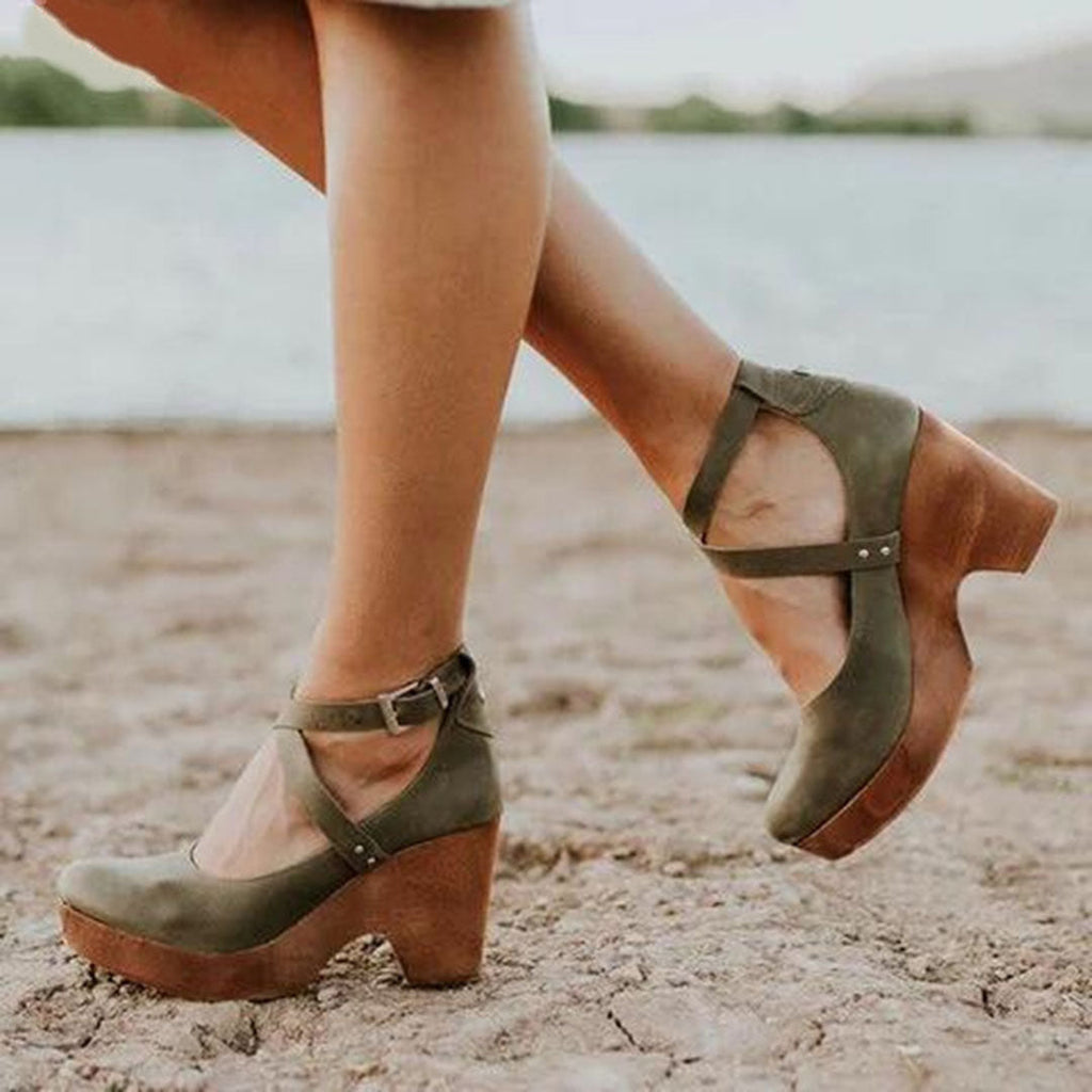 Priscilla | Closed-Toe Wedge Heels