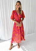Katy | Floral Midi Dress