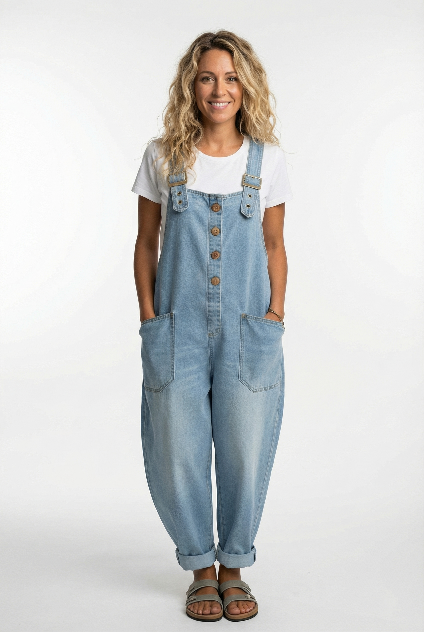 Noelia | Adjustable Buckle Dungarees