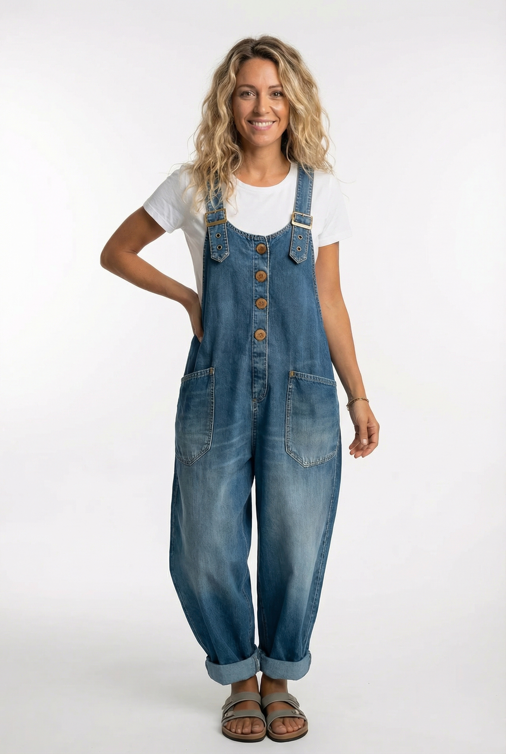 Noelia | Adjustable Buckle Dungarees