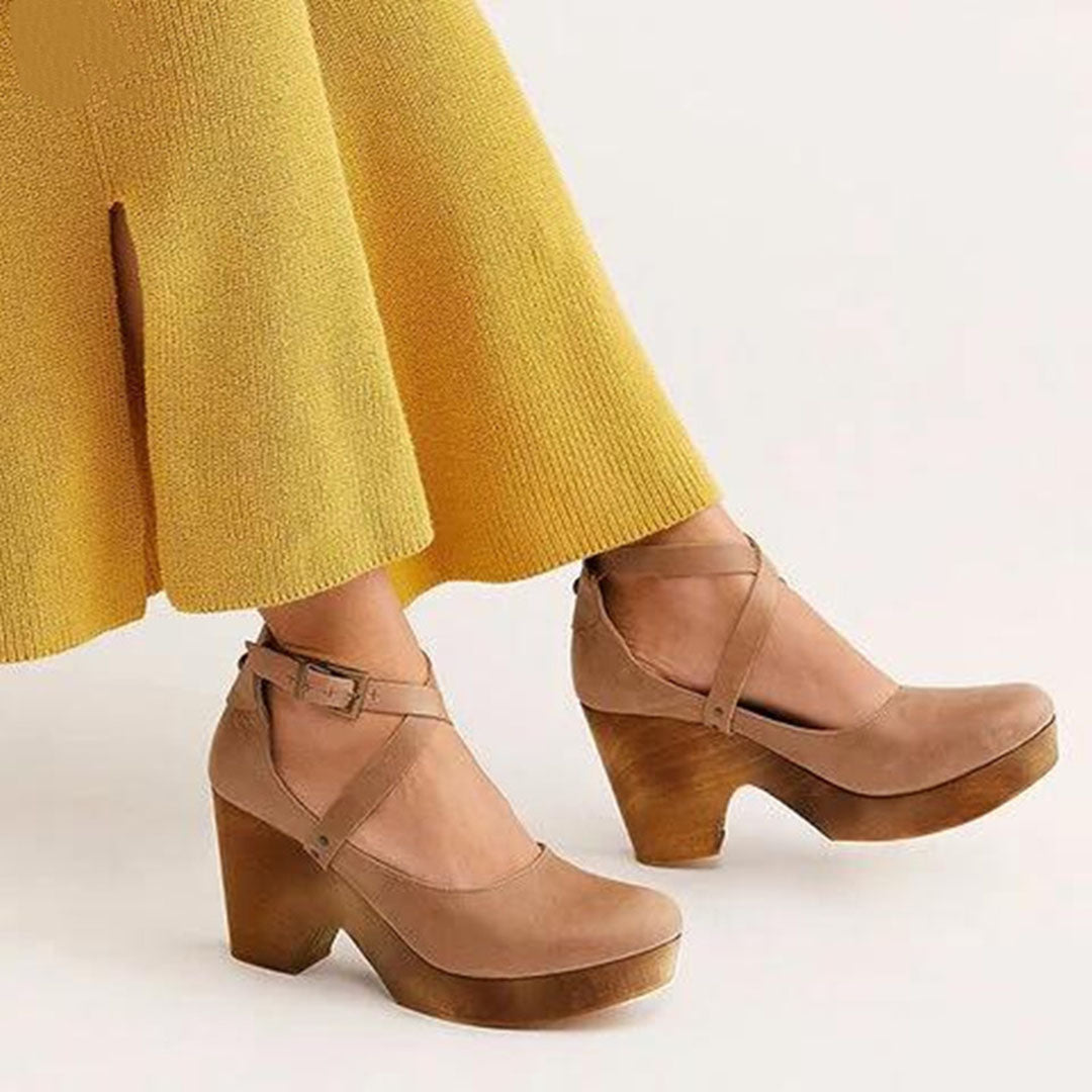Priscilla | Closed-Toe Wedge Heels