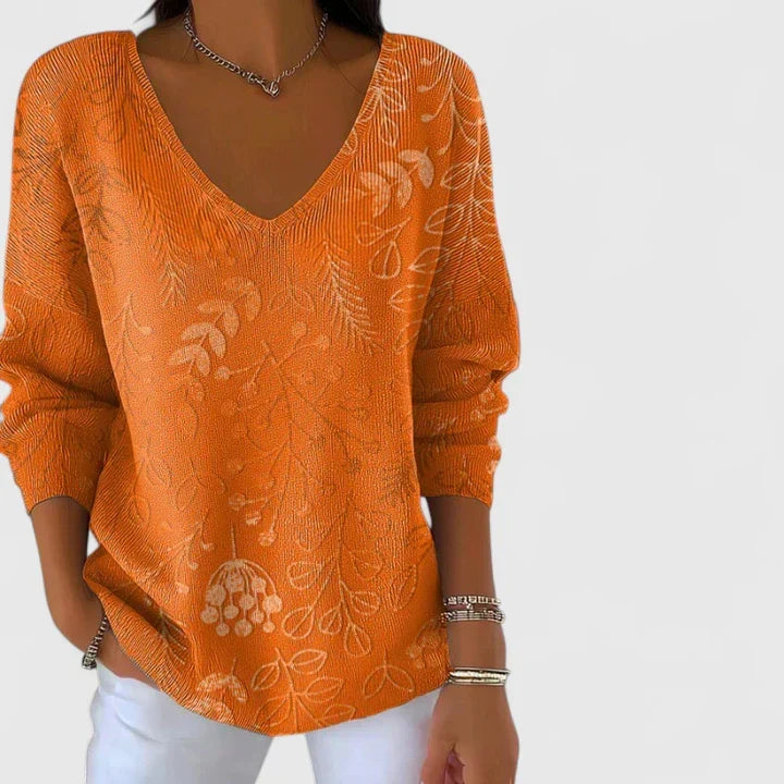 Rosalie | Relaxed V-Neck Jumper