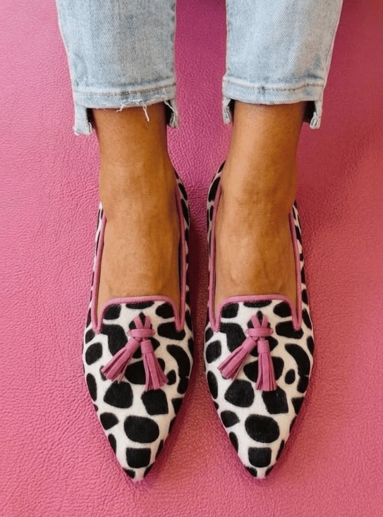 Coralie | Tasselled Pointed Loafers