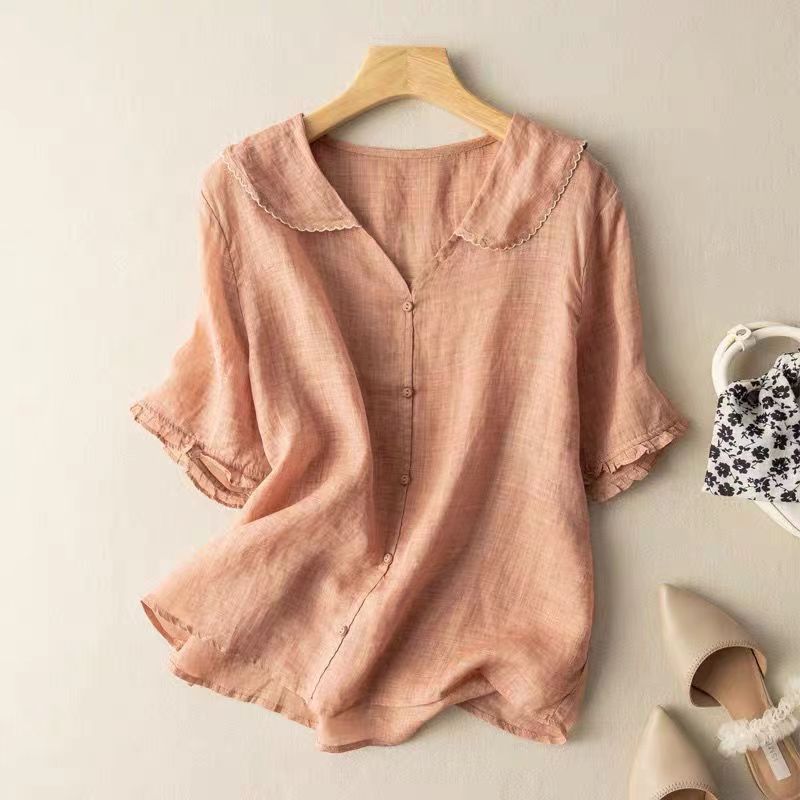 Kristina | Vintage Scalloped Blouse
