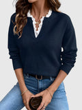 Frances | Frill-Neck Knit Jumper