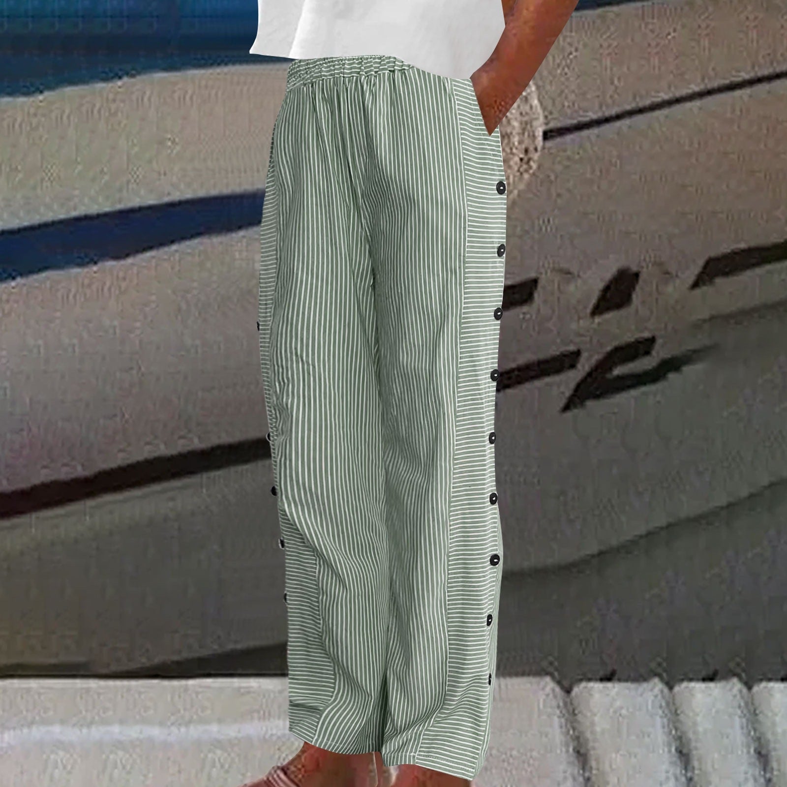 Sylvie | Striped Trousers