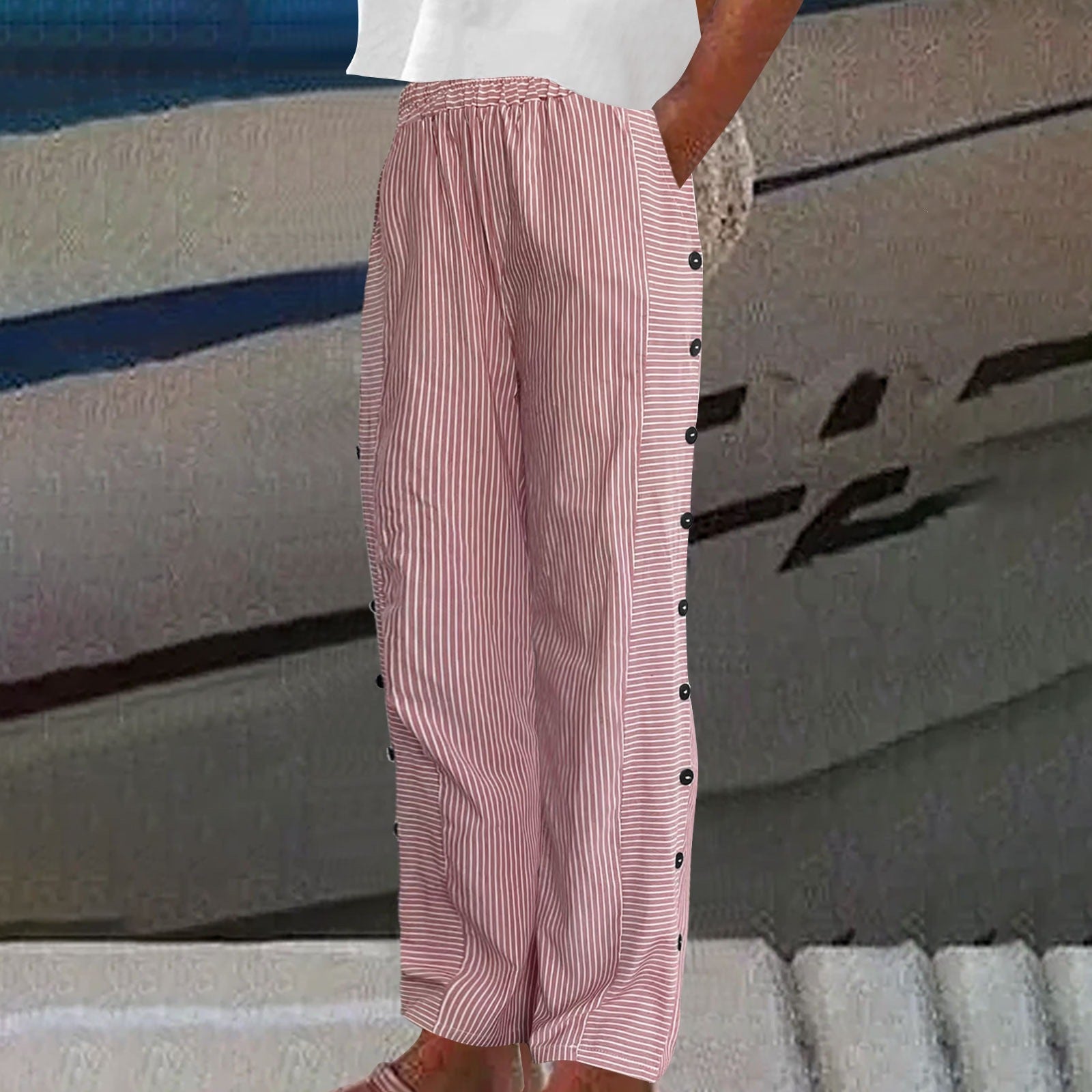 Sylvie | Striped Trousers