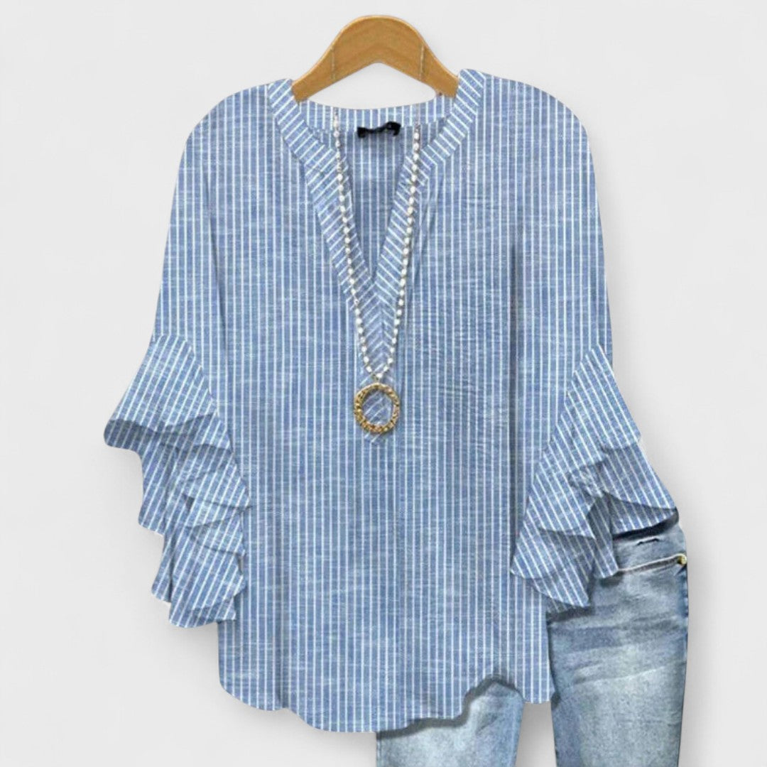 Meredith | Ruffle Sleeve Blouse