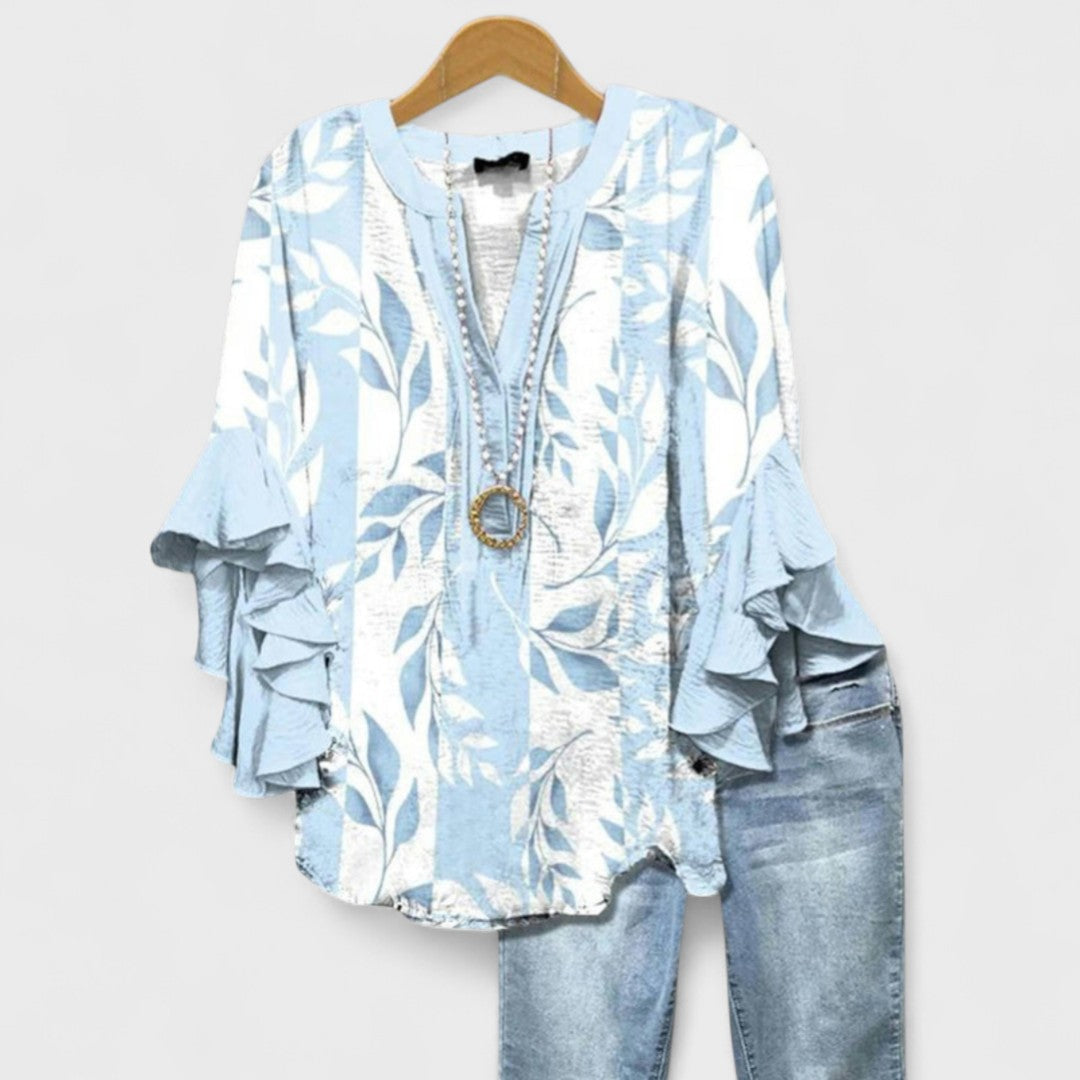 Meredith | Ruffle Sleeve Blouse