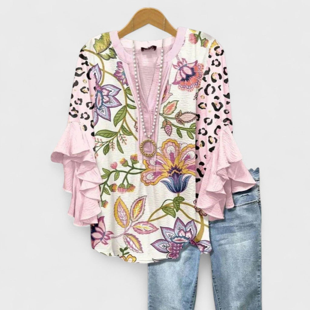 Meredith | Ruffle Sleeve Blouse