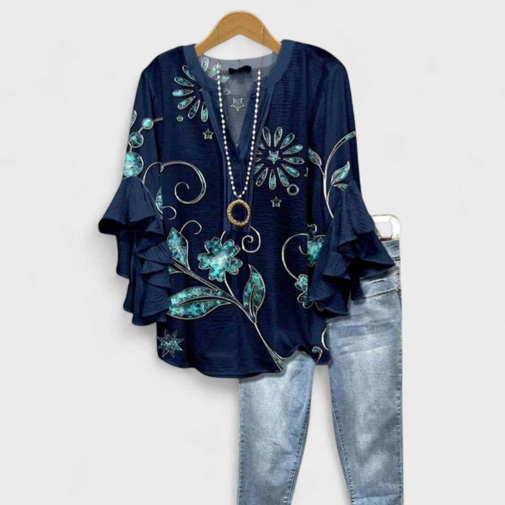 Meredith | Ruffle Sleeve Blouse