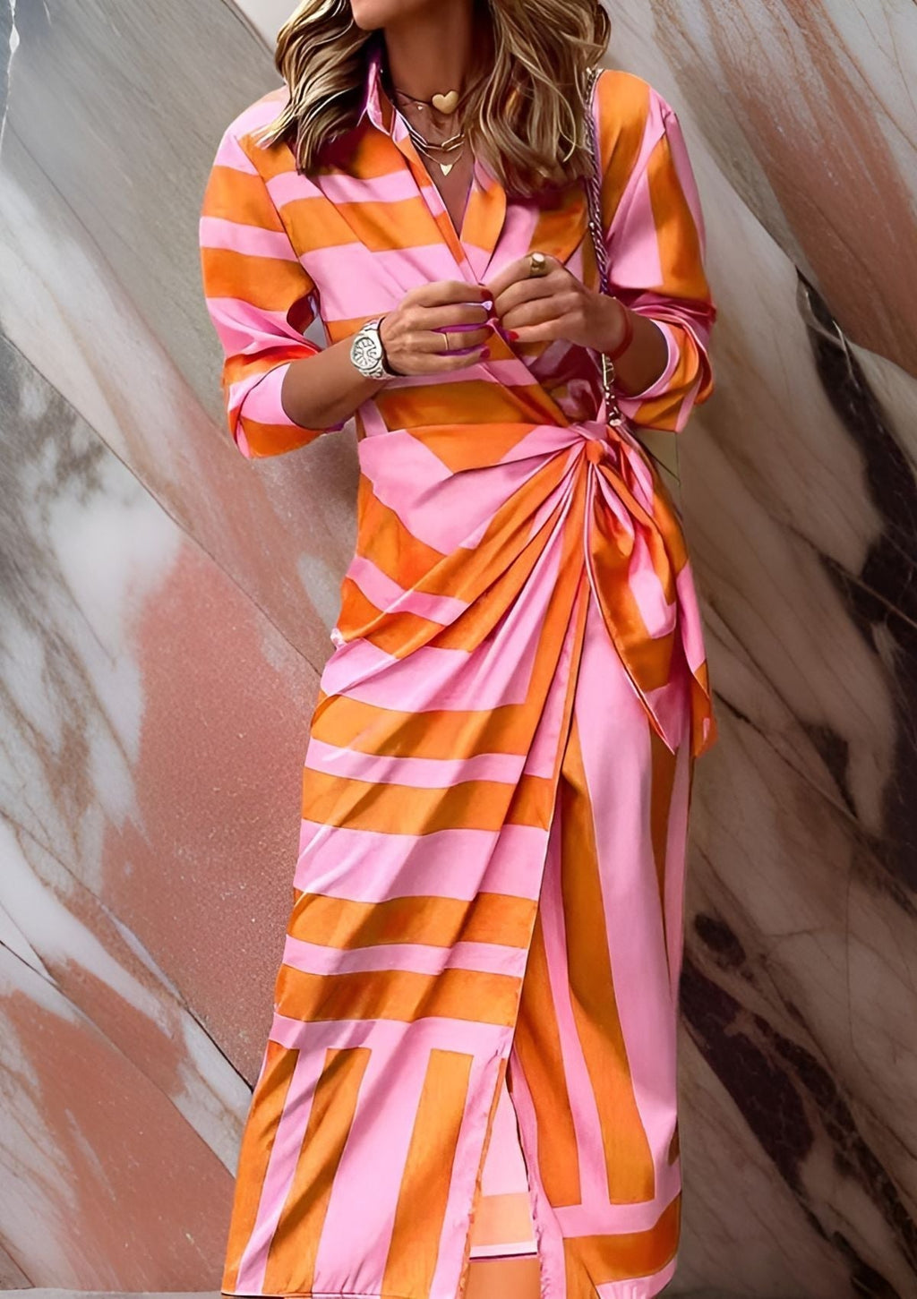 Miriam | Printed Shirt Dress