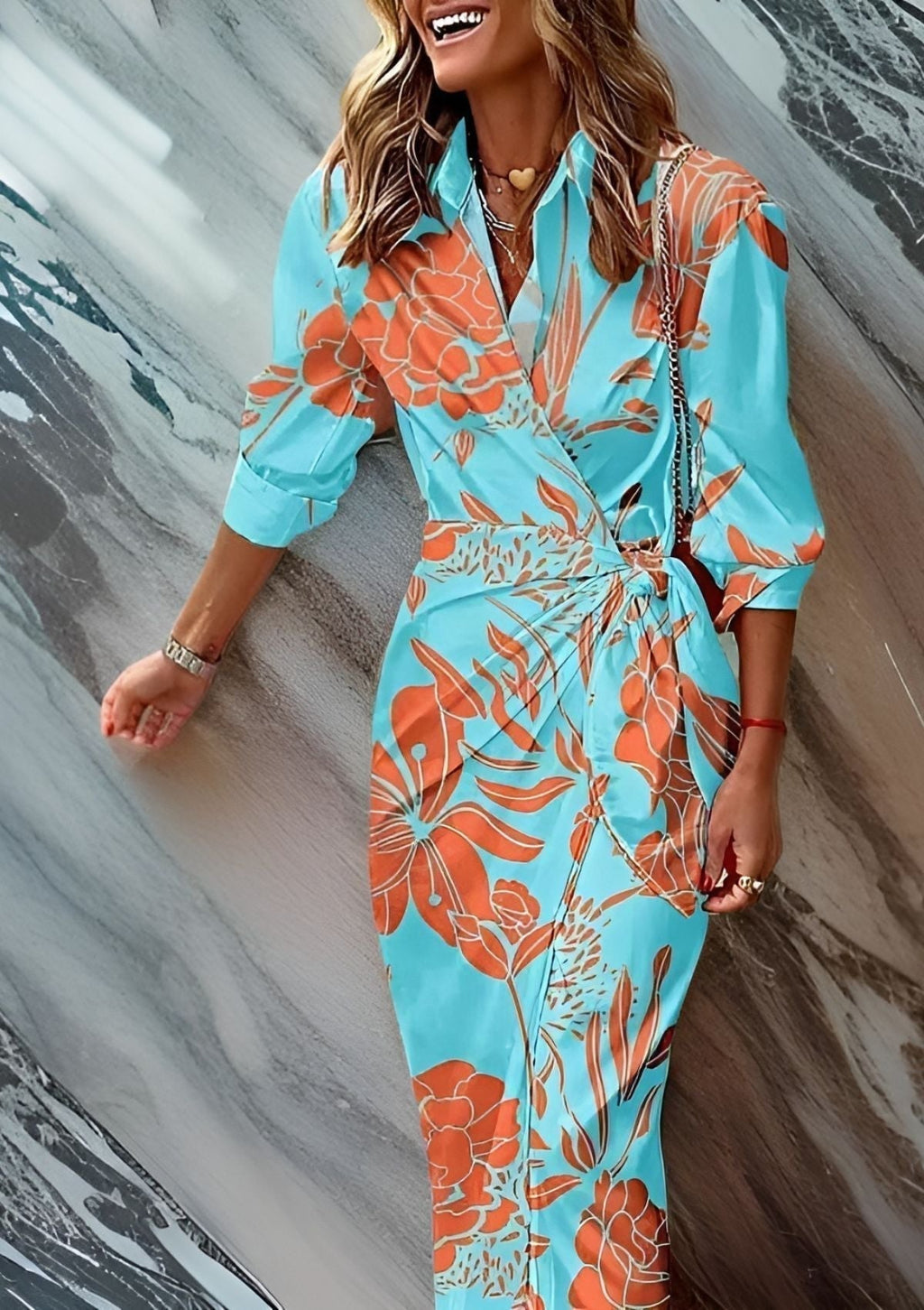 Miriam | Printed Shirt Dress