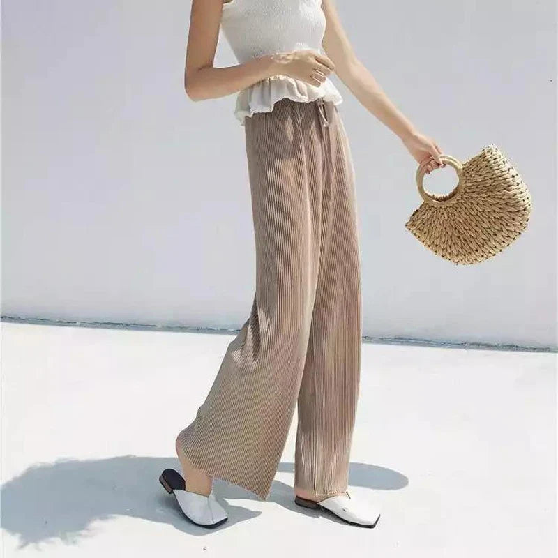 Margaux | Pleated Wide-Leg Trousers