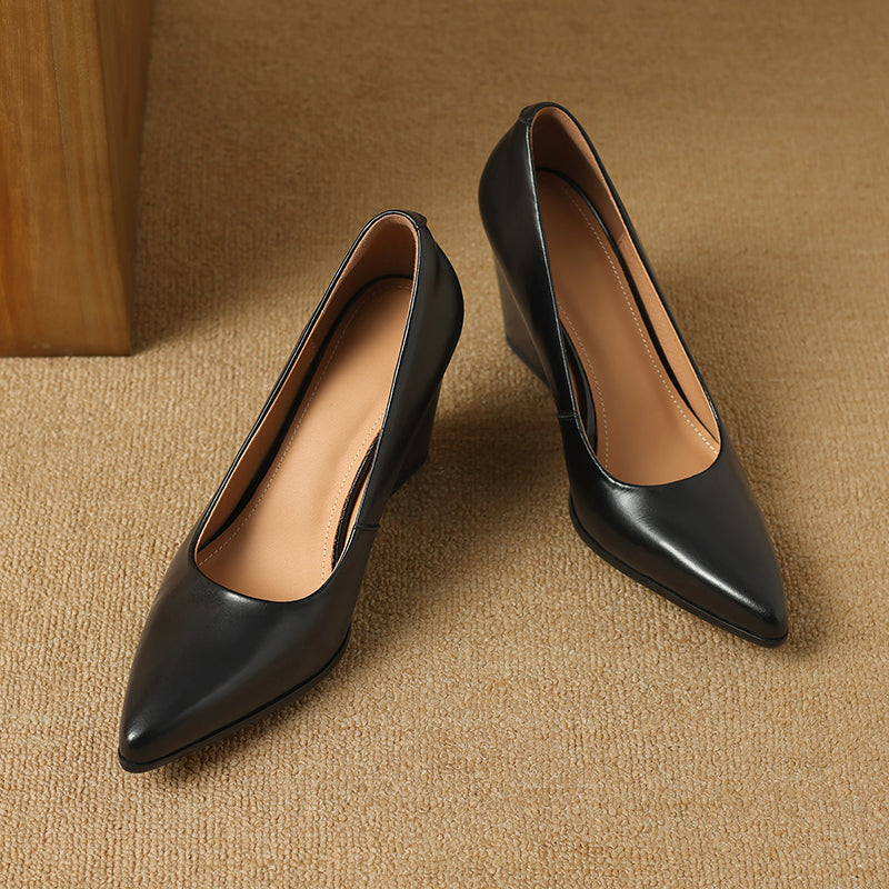 Helena | Block Heel Court Shoes
