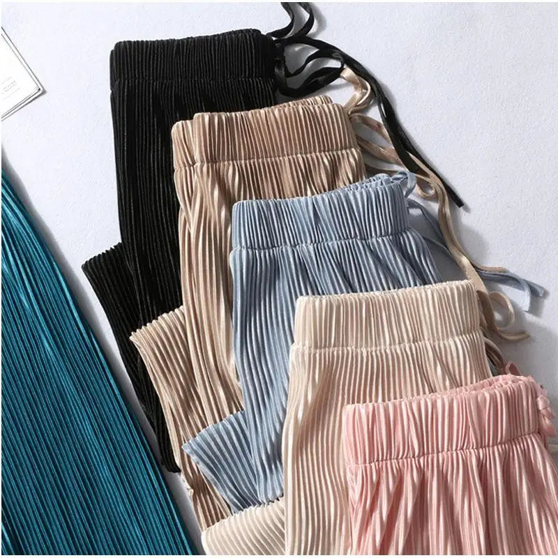 Margaux | Pleated Wide-Leg Trousers