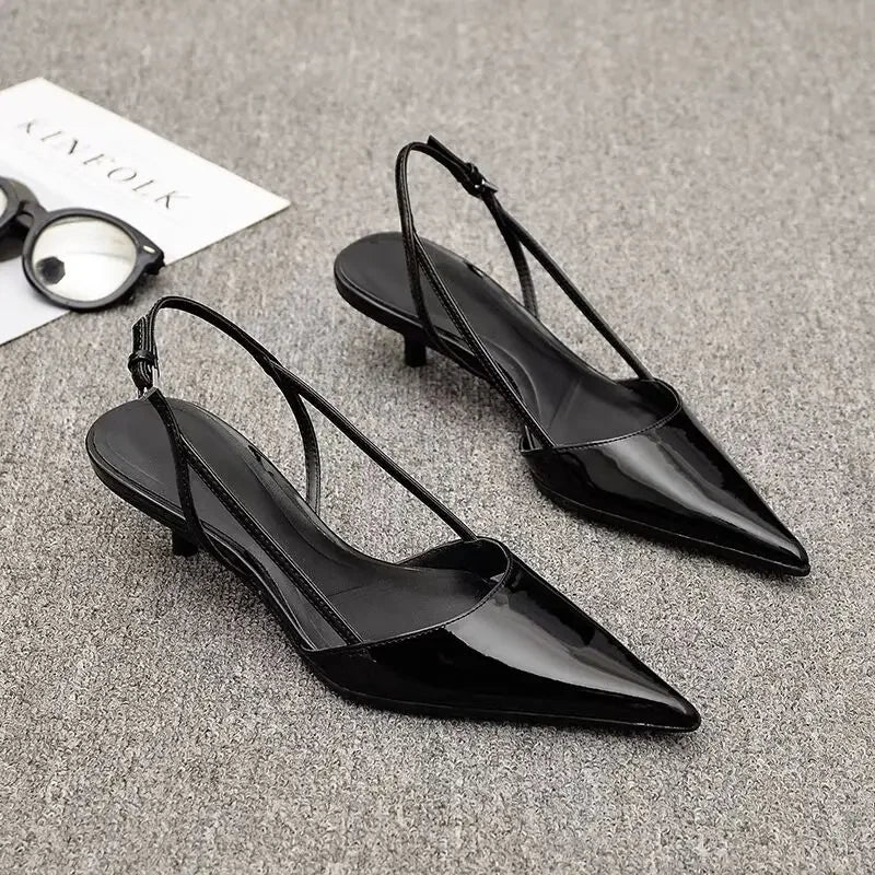 Naomi | Slingback Low Heels