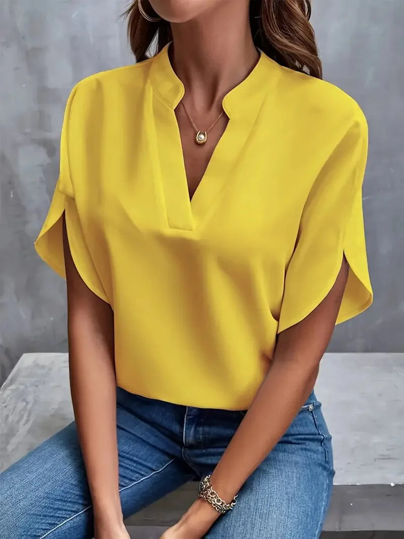 Noreen | V-Neck Flowing Blouse