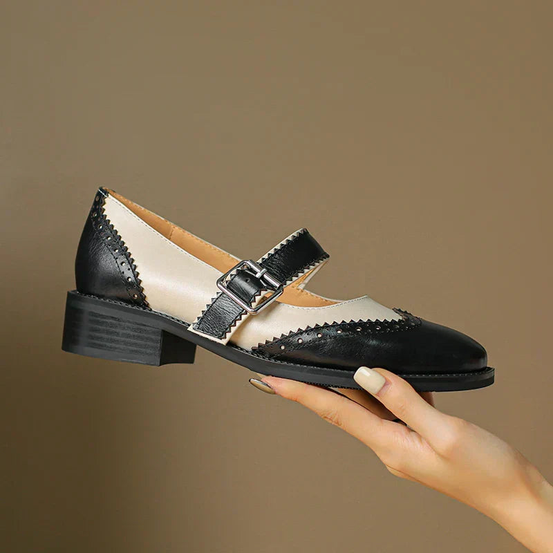 Harlow | Two-Tone Mary Jane Shoes