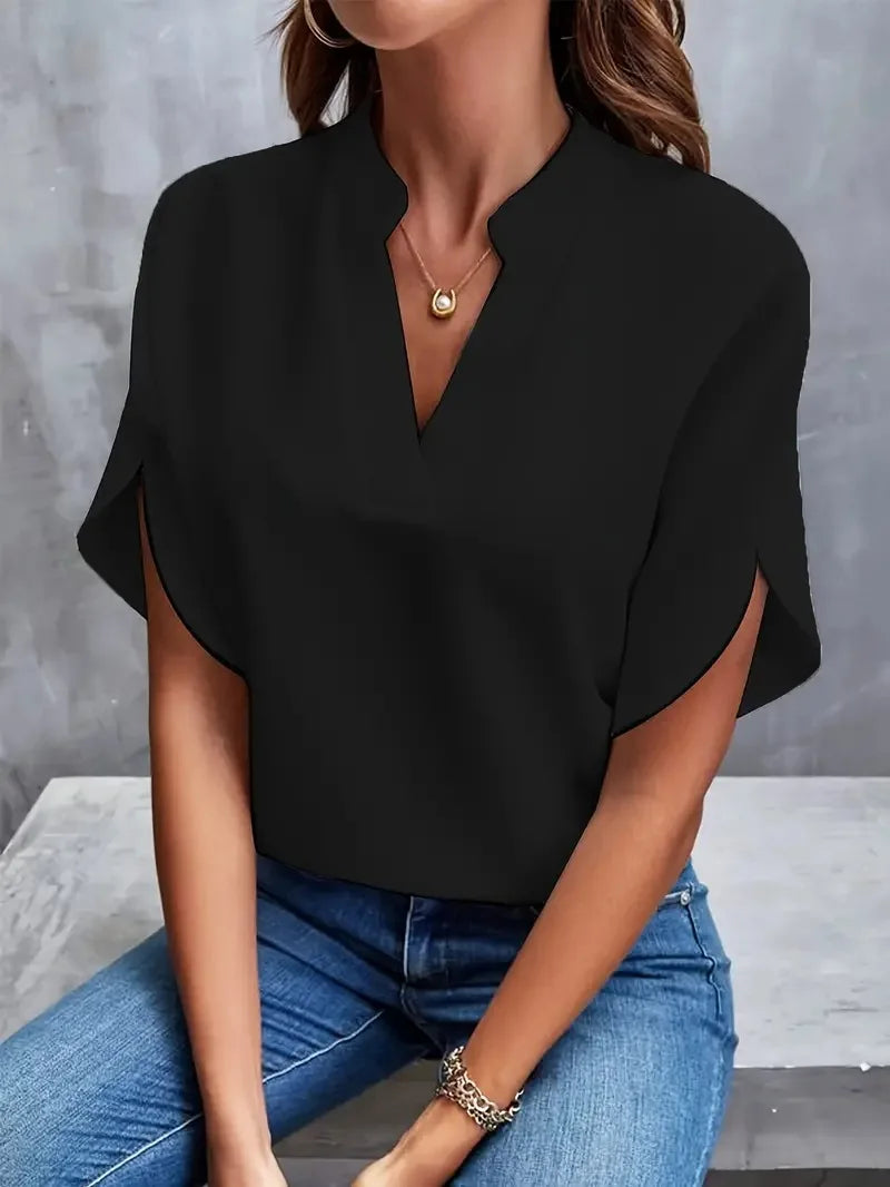 Noreen | V-Neck Flowing Blouse
