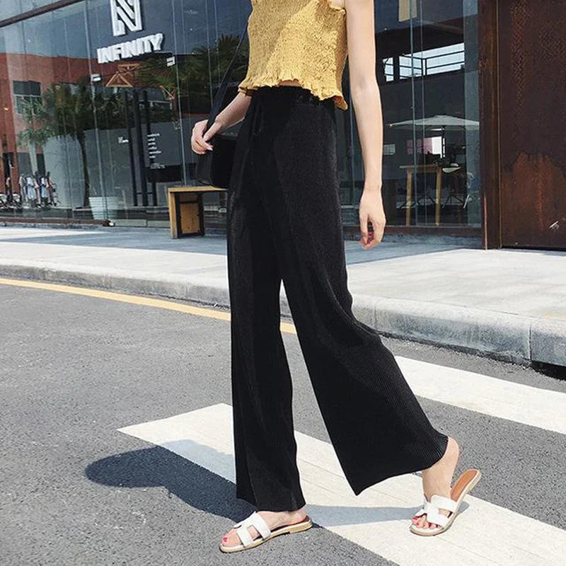 Margaux | Pleated Wide-Leg Trousers