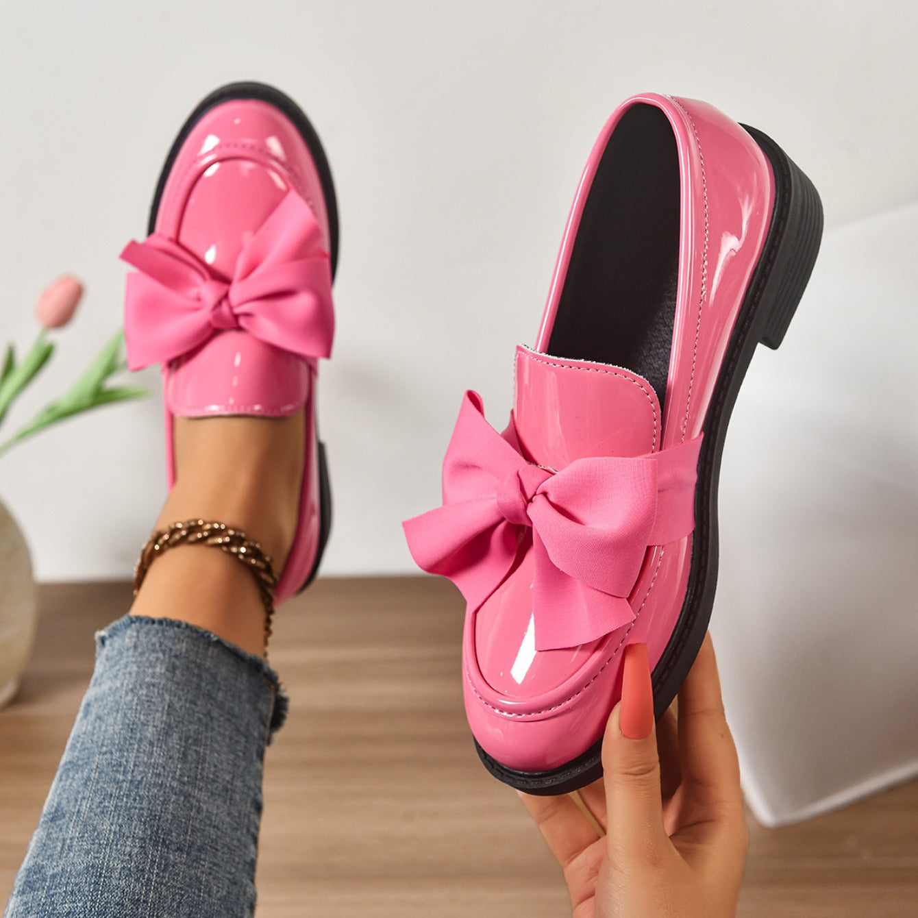 Wilda | Bow Loafers