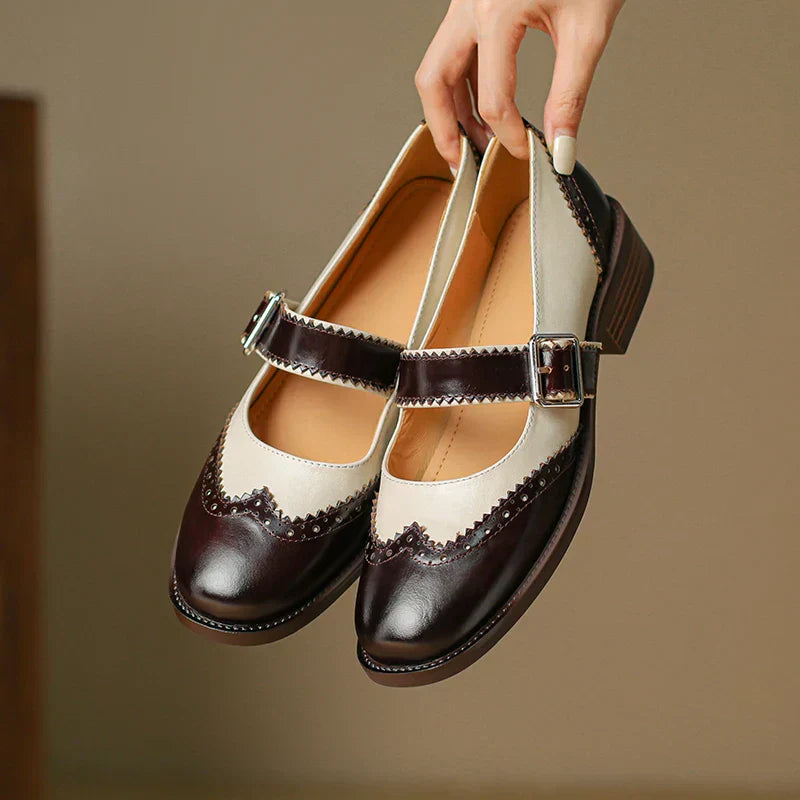 Harlow | Two-Tone Mary Jane Shoes