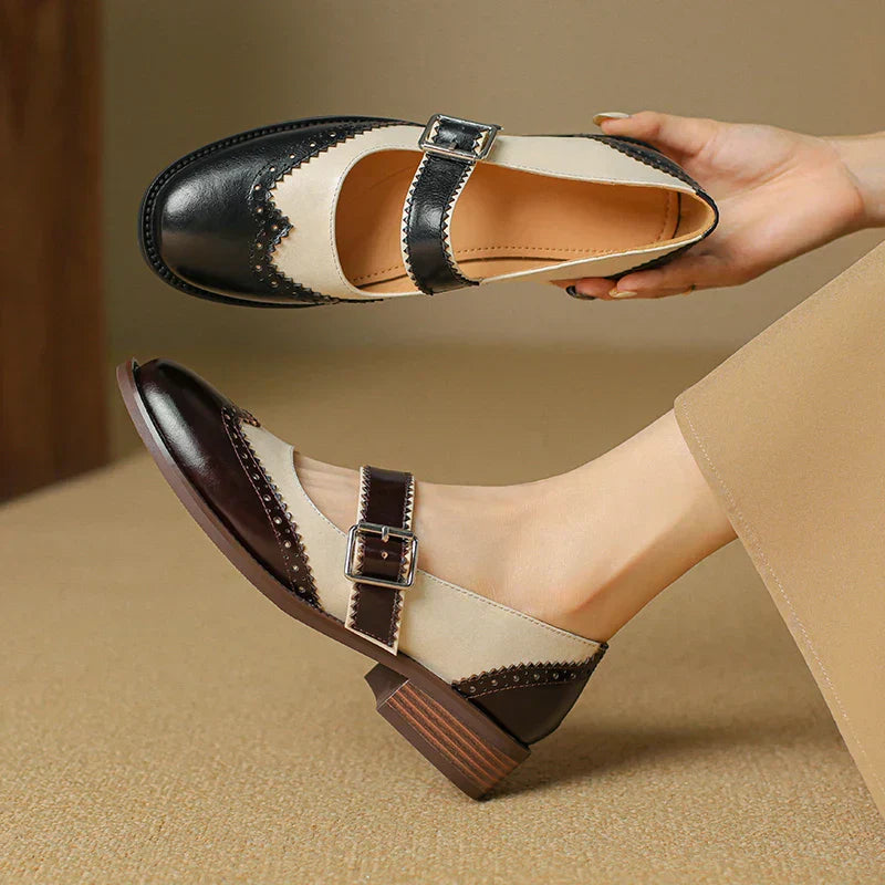 Harlow | Two-Tone Mary Jane Shoes