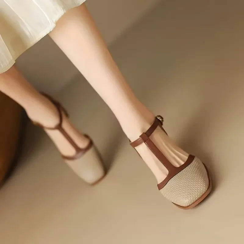 Piper | T-Strap Block Heel Pumps