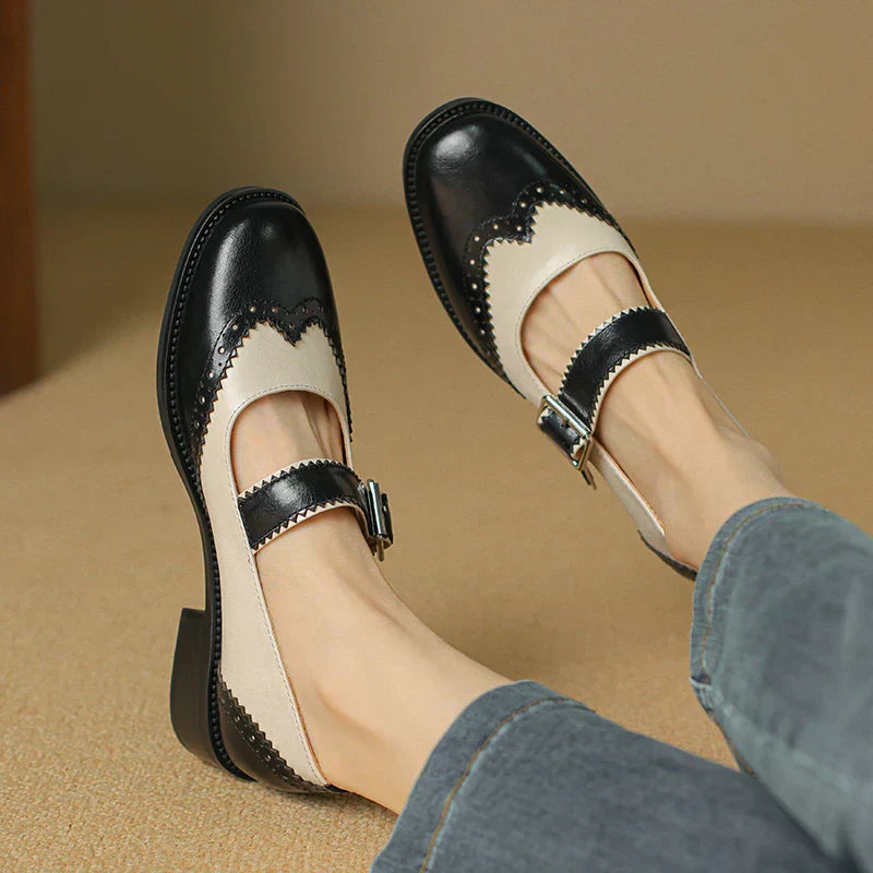 Harlow | Two-Tone Mary Jane Shoes