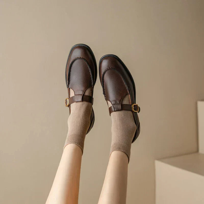 Delia | Retro T-Strap Mary Jane Shoes