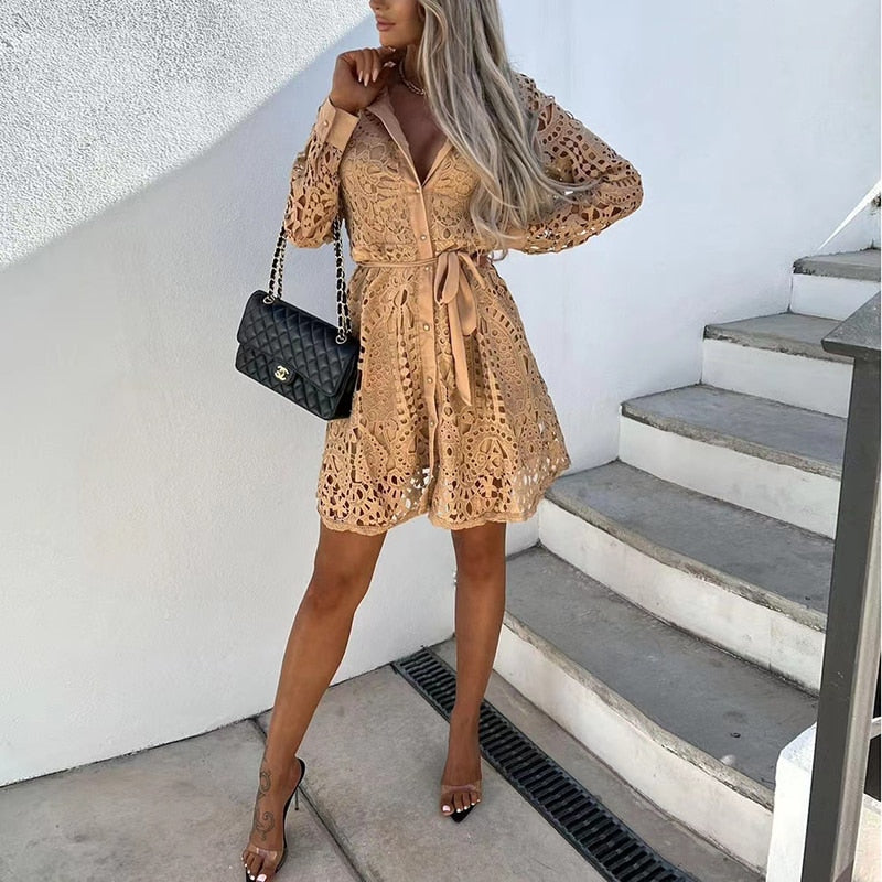 Tamsin | Lace Mini Dress
