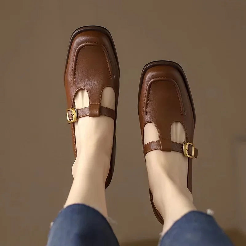 Rosalind | Square-Toe Block Heel Mary Janes