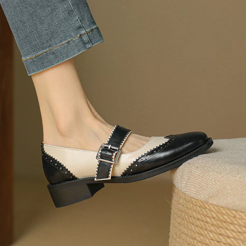 Harlow | Two-Tone Mary Jane Shoes