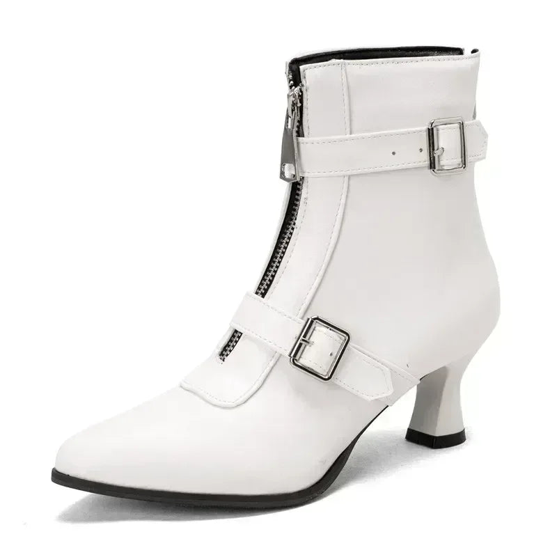 Diane | Double-Buckle Heeled Boots