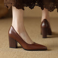 Helena | Block Heel Court Shoes