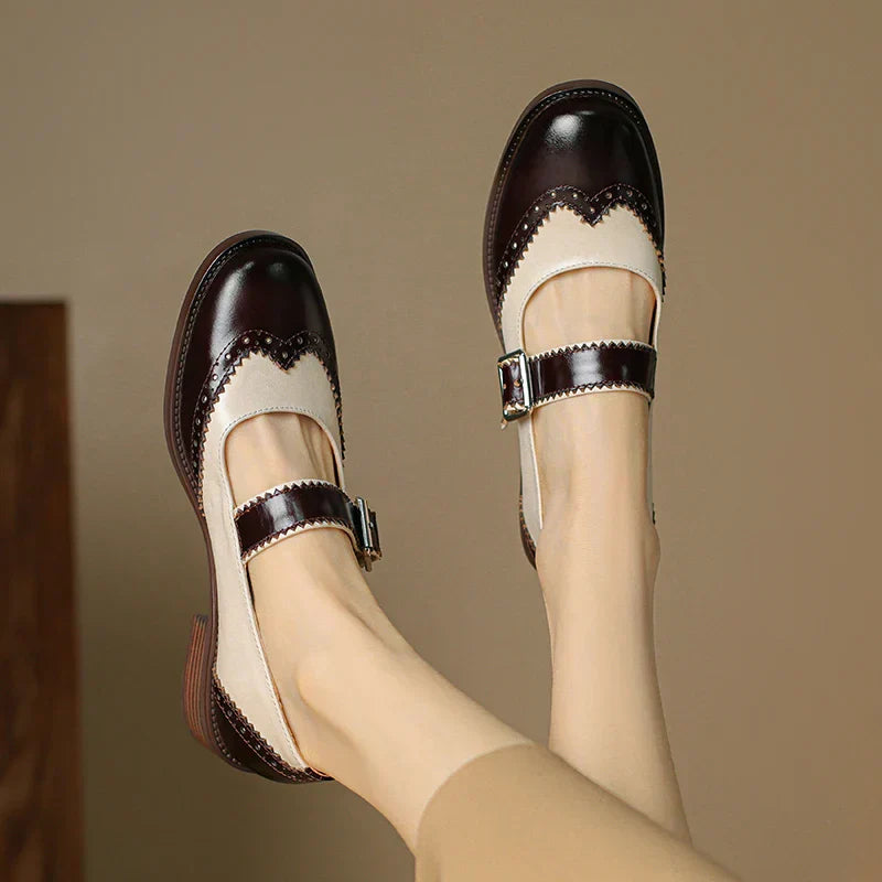 Harlow | Two-Tone Mary Jane Shoes