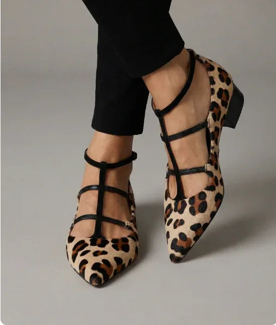 Joan | Leopard Ballet Heels