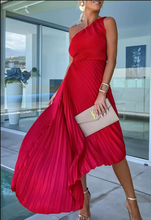 Bridget | One-Shoulder Cocktail Dress