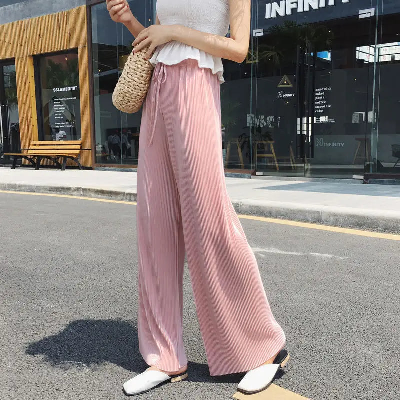 Margaux | Pleated Wide-Leg Trousers