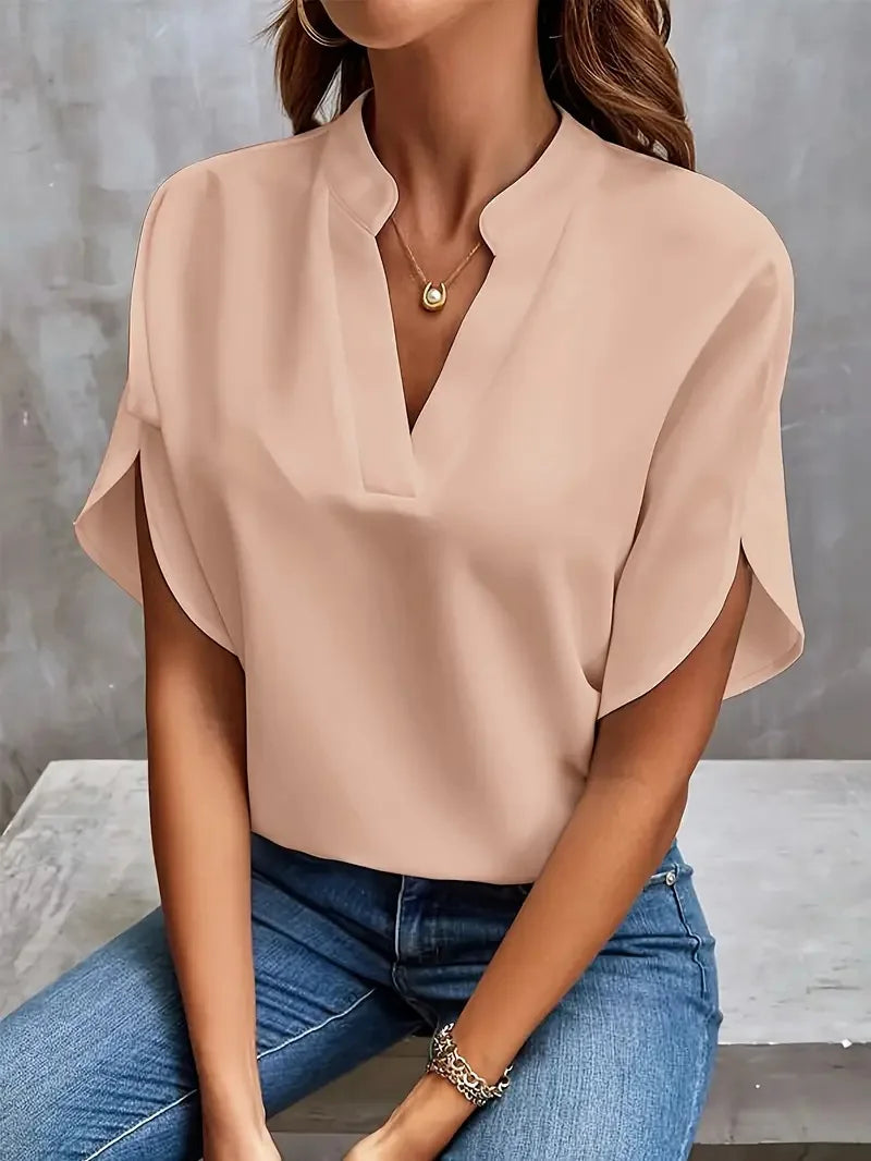 Noreen | V-Neck Flowing Blouse