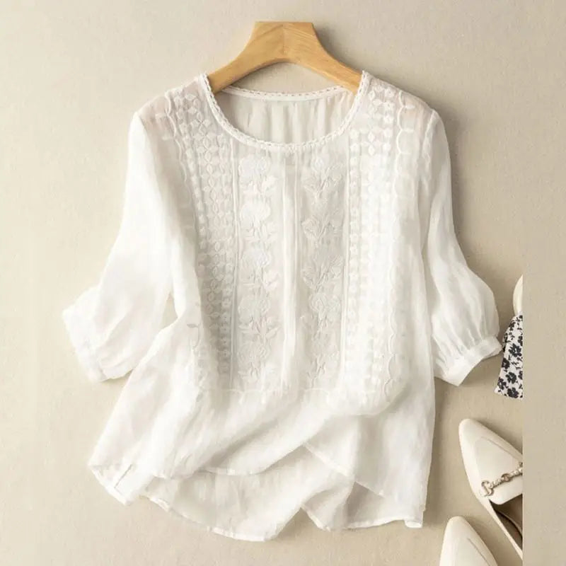 Penelope | Embroidered Blouse