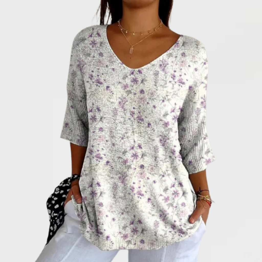 Ella | Floral Knit Top