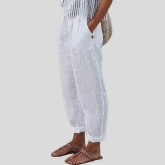 Emilia | Linen-Cotton Trousers