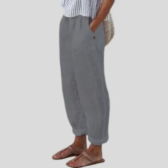 Emilia | Linen-Cotton Trousers